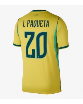 Billige Fotballdrakt Brasil Lucas Paqueta #20 Replika Hjemmedrakt VM 2026 Kortermet Billige Fotballdrakt Brasil Lucas Paqueta #20 Replika Hjemmedrakt VM 2026 Kortermet